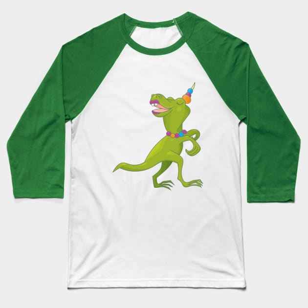 Mamasaurus Dinosaur Tyranasaurus Rex Baseball T-Shirt by tatadonets